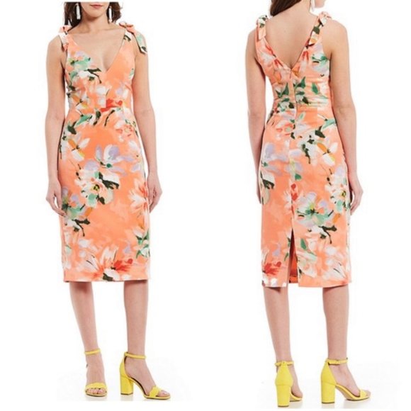 Dress the Population Dresses & Skirts - NWT Dress The Population Lita Floral Midi Dress